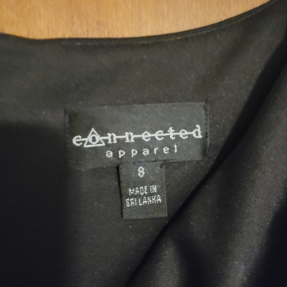 Black with Tan Waves Dress Size 8 - Picture 3 of 4